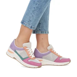 Best Women'S Sneaker Low Beige-Multicolored Ladies Colorful Styles