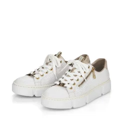 Outlet Women'S Sneaker Low Pearl White Ladies Sneakers