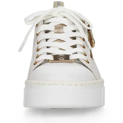 Outlet Women'S Sneaker Low Pearl White Ladies Sneakers