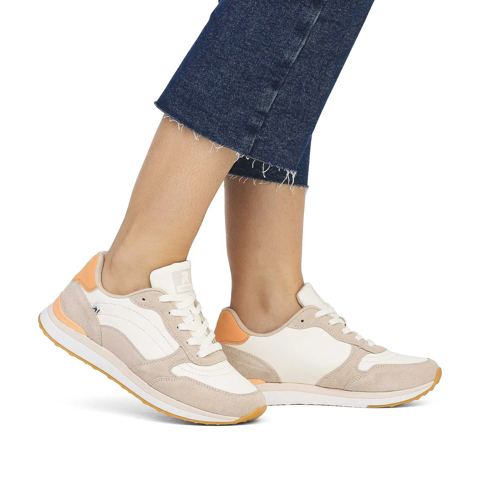 Sale Women'S Sneaker Low Clay Beige Apricot Ladies Sneakers