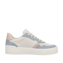 Outlet Women'S Sneaker Low Vanilla-White Light-Blue Ladies Colorful Styles