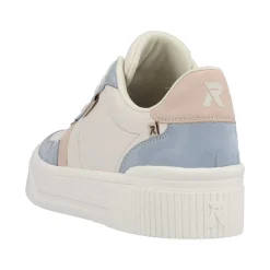 Outlet Women'S Sneaker Low Vanilla-White Light-Blue Ladies Colorful Styles