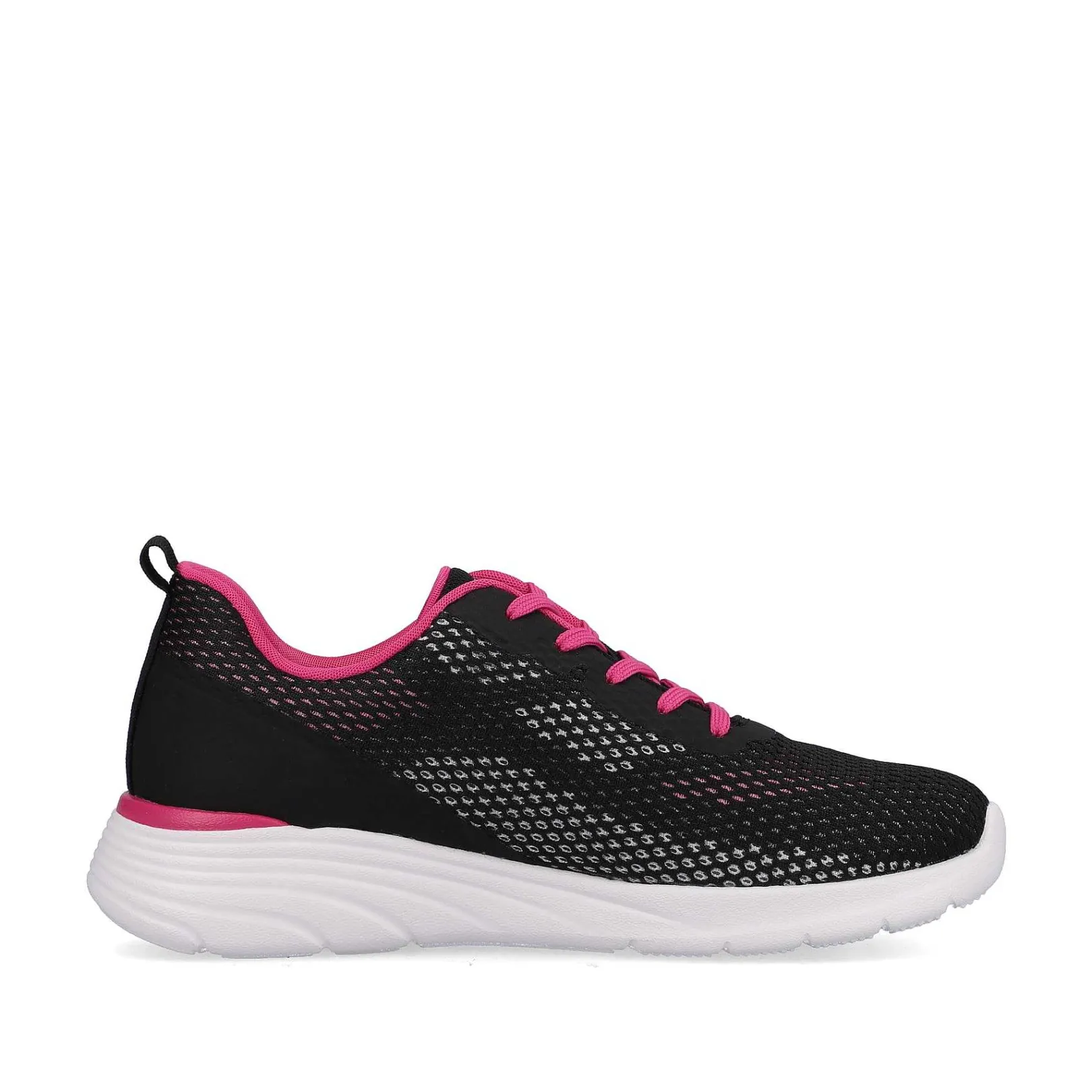 Sale Women'S Sneaker Low Urban Black Flamingo Pink Ladies Sneakers