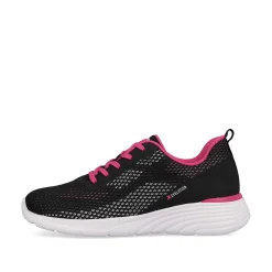 Sale Women'S Sneaker Low Urban Black Flamingo Pink Ladies Sneakers