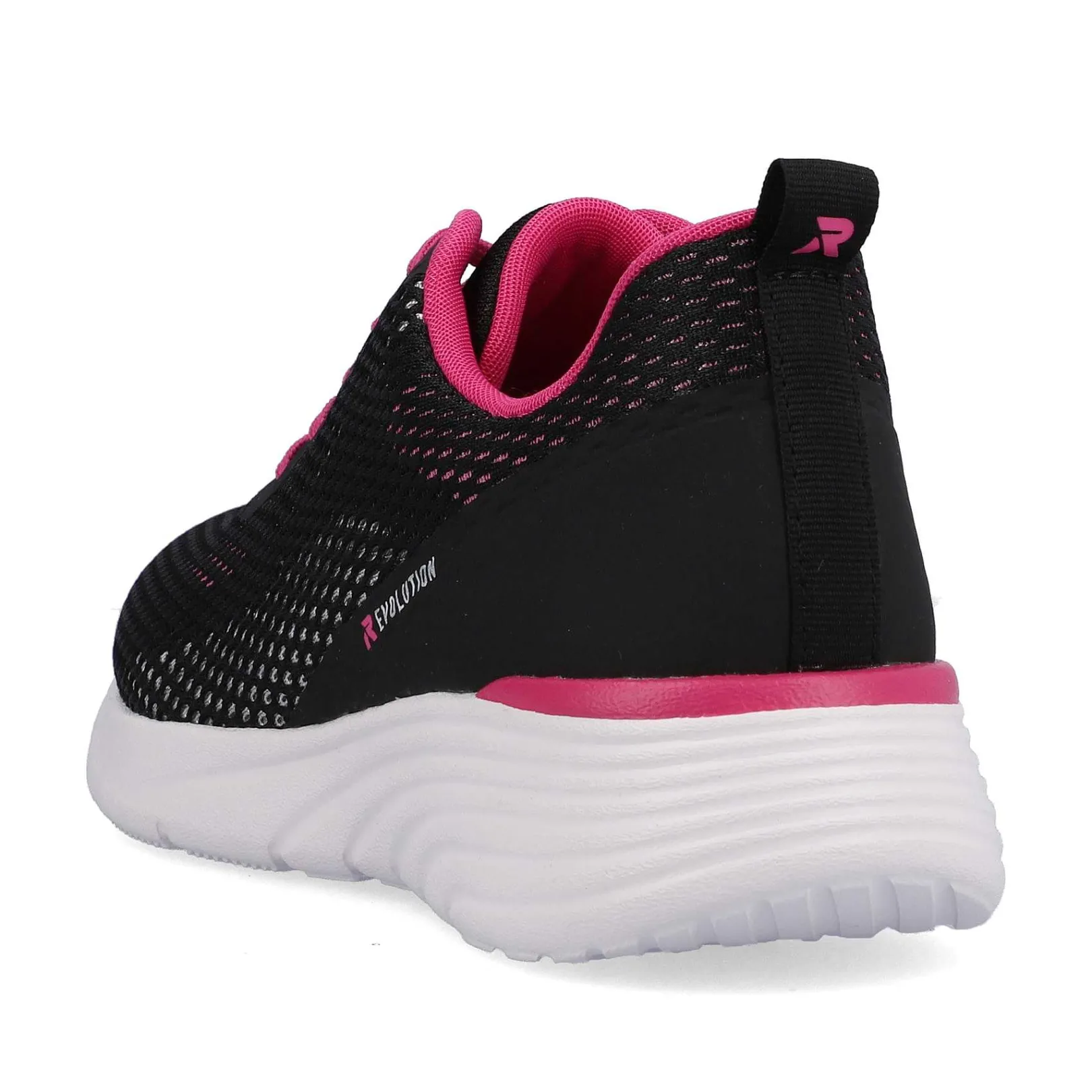 Sale Women'S Sneaker Low Urban Black Flamingo Pink Ladies Sneakers