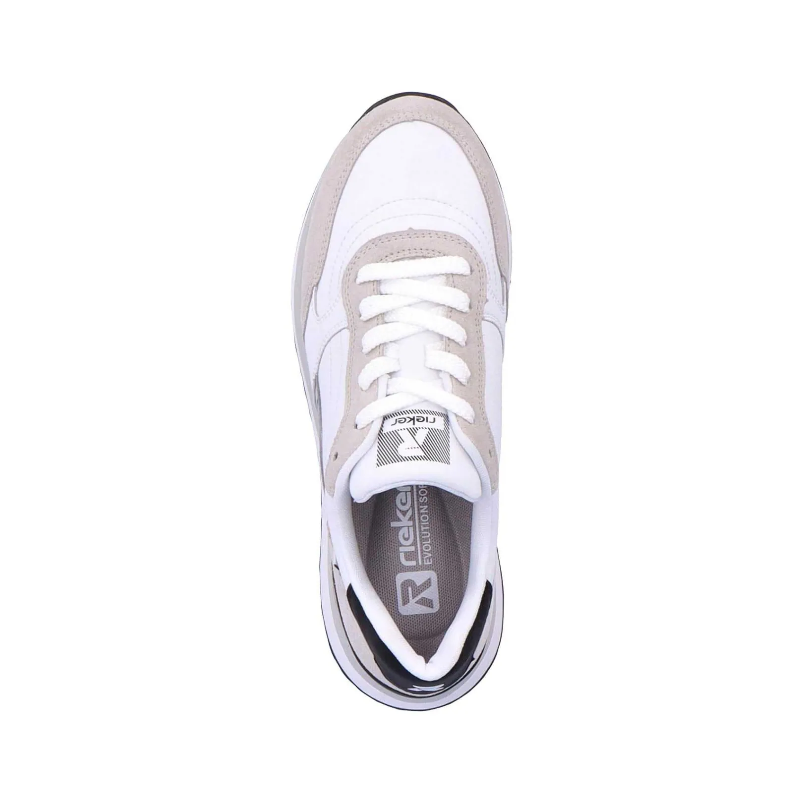 Discount Women'S Sneaker Low Swan-White Arctic-Grey Zebra Ladies Sneakers