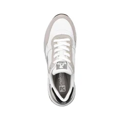 Discount Women'S Sneaker Low Swan-White Arctic-Grey Zebra Ladies Sneakers