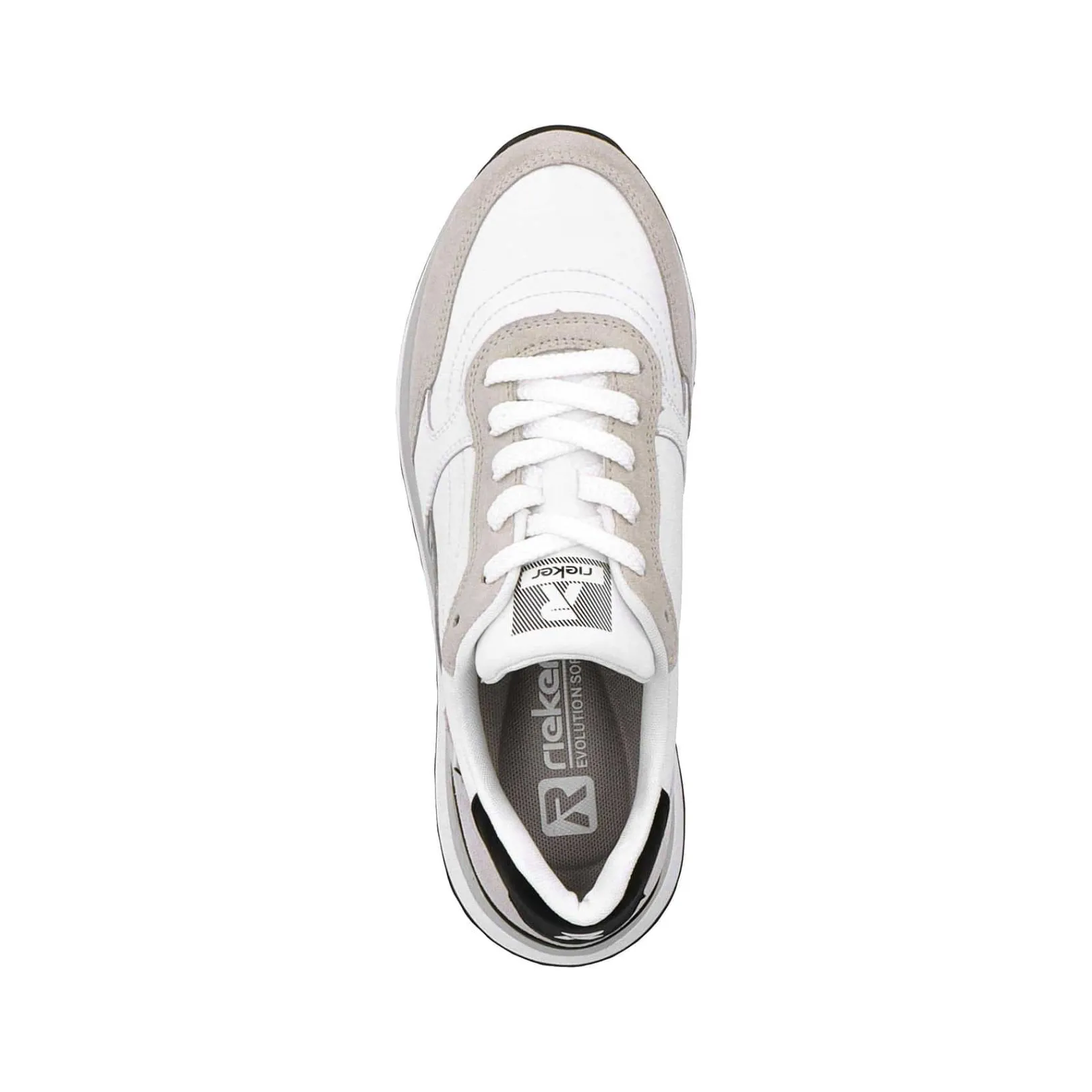 Discount Women'S Sneaker Low Swan-White Arctic-Grey Zebra Ladies Sneakers
