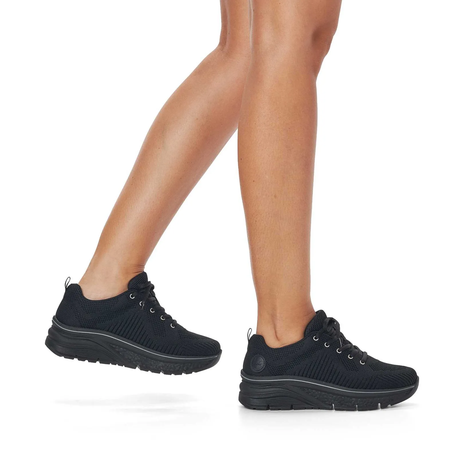 Clearance Women'S Sneaker Low Deep Black Ladies Sneakers