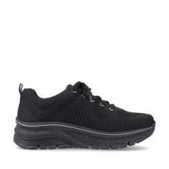 Clearance Women'S Sneaker Low Deep Black Ladies Sneakers
