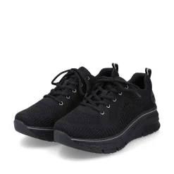 Clearance Women'S Sneaker Low Deep Black Ladies Sneakers