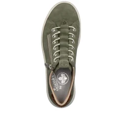 Outlet Women'S Sneaker Low Olive Green Ladies Sneakers