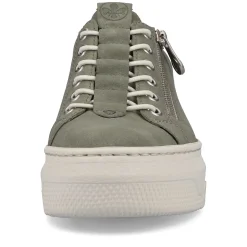 Outlet Women'S Sneaker Low Olive Green Ladies Sneakers