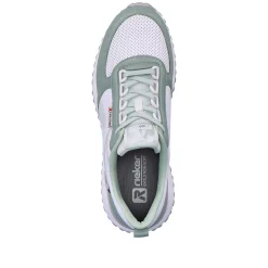 Outlet Women'S Sneaker Low Mint-Green Swan-White Ladies Colorful Styles