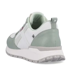 Outlet Women'S Sneaker Low Mint-Green Swan-White Ladies Colorful Styles