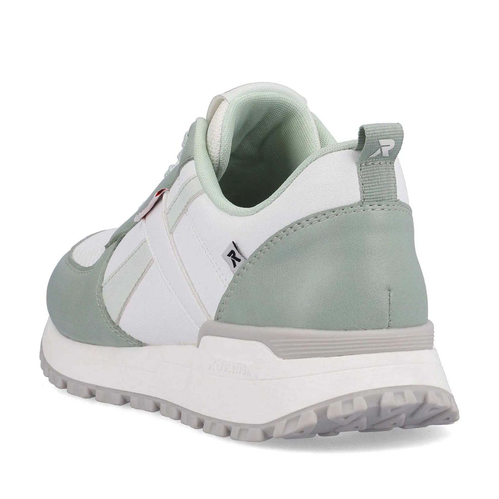 Outlet Women'S Sneaker Low Mint-Green Swan-White Ladies Colorful Styles
