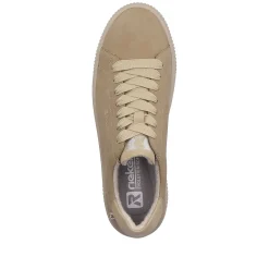 Discount Women'S Sneaker Low Beige Brown Ladies Sneakers