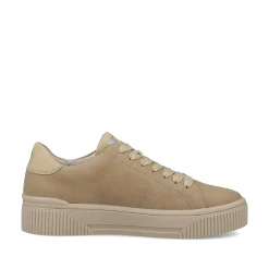 Discount Women'S Sneaker Low Beige Brown Ladies Sneakers