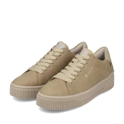 Discount Women'S Sneaker Low Beige Brown Ladies Sneakers