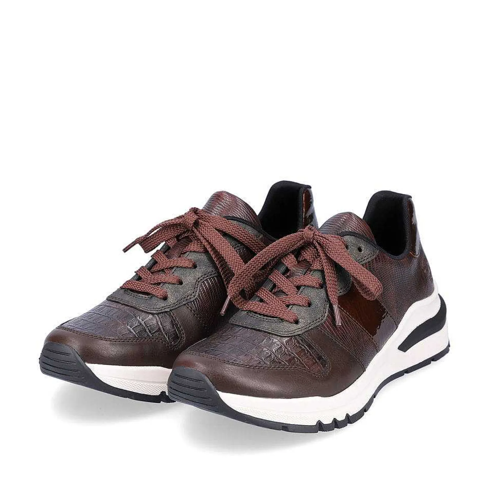 Clearance Women'S Sneaker Low Coffee Brown Ladies Sneakers