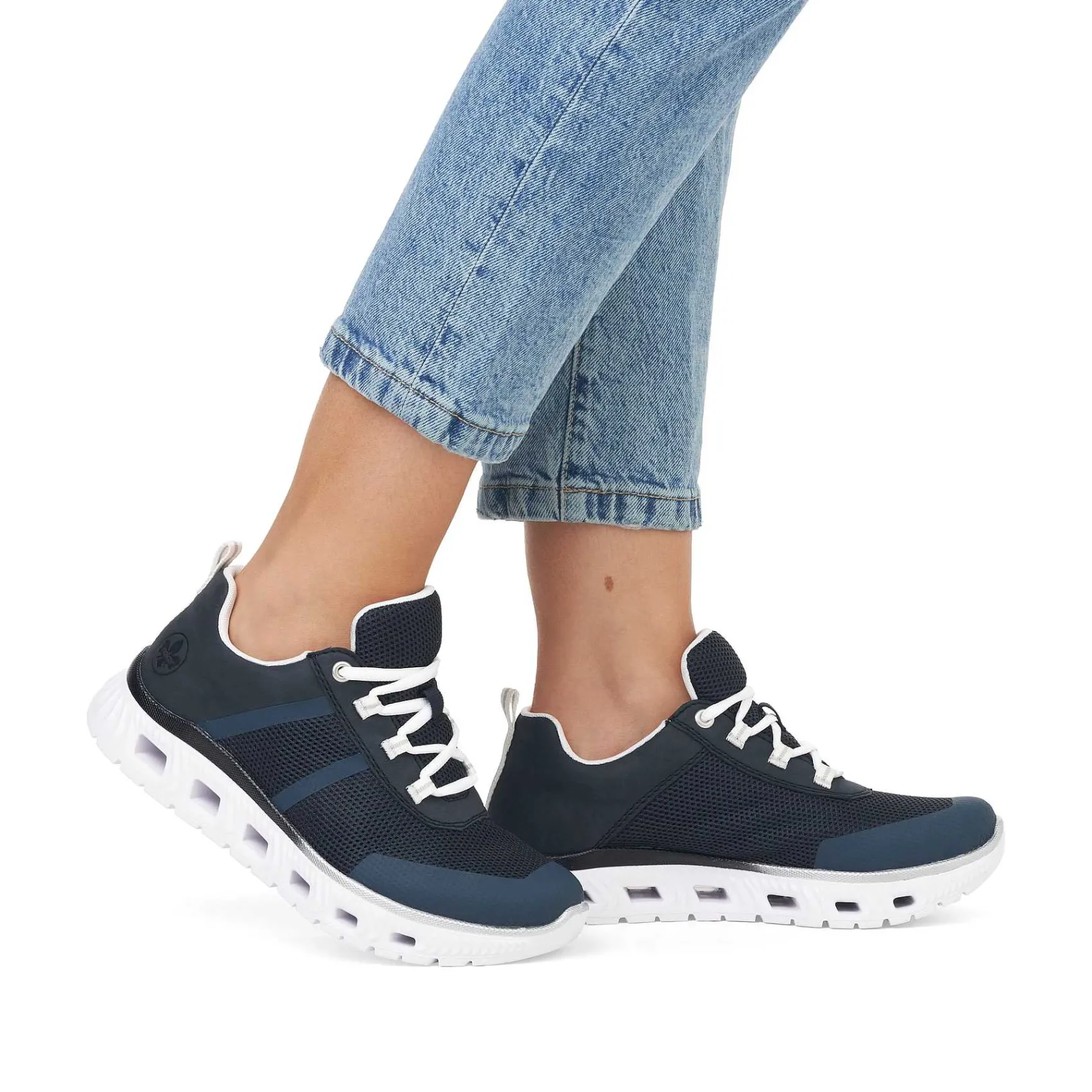 Best Women'S Sneaker Low Steel Blue Ladies Vegan