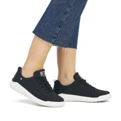 Outlet Women'S Sneaker Low Night Black Ladies Sneakers