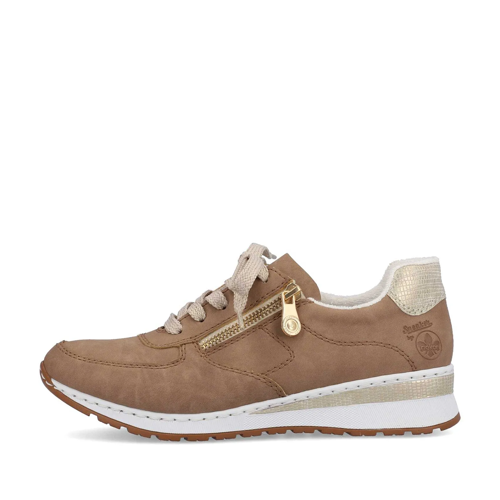 Sale Women'S Sneaker Low Nut Brown Ladies Sneakers