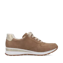 Sale Women'S Sneaker Low Nut Brown Ladies Sneakers