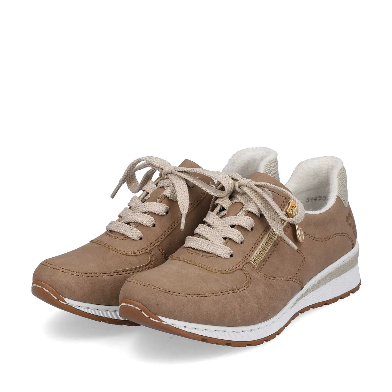 Sale Women'S Sneaker Low Nut Brown Ladies Sneakers