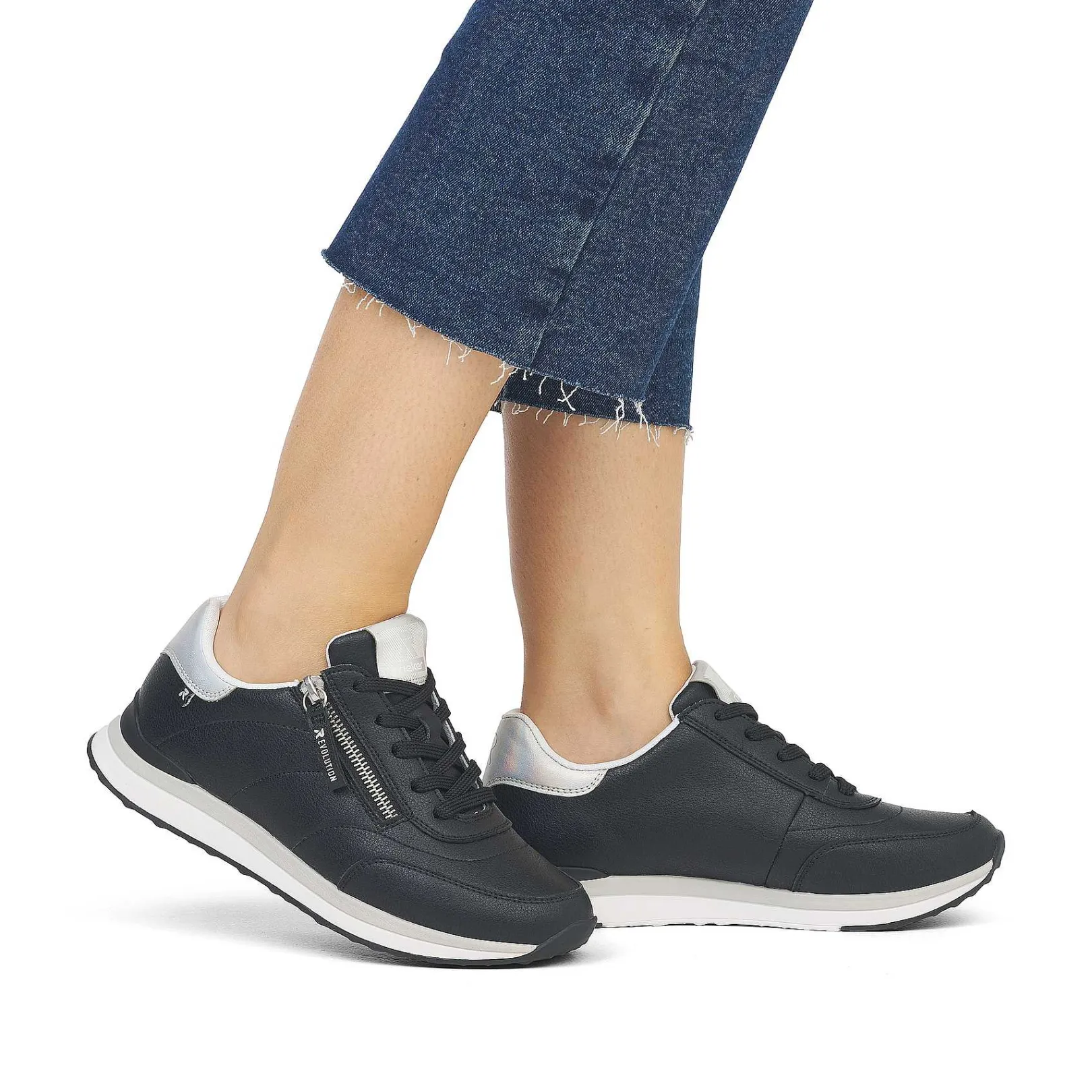 New Women'S Sneaker Low Urban Black Ladies Sneakers