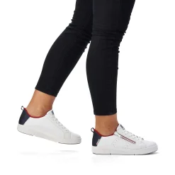 New Women'S Sneaker Low Snow-White True-Red Ladies Sneakers