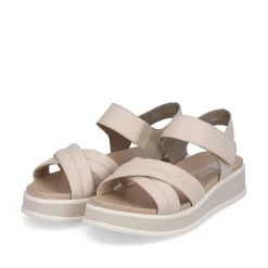 Online Women'S Strappy Sandals Cream Beige Ladies Sandals & Sandals