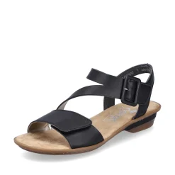 Outlet Women'S Strappy Sandals Night Black Ladies Sandals & Sandals
