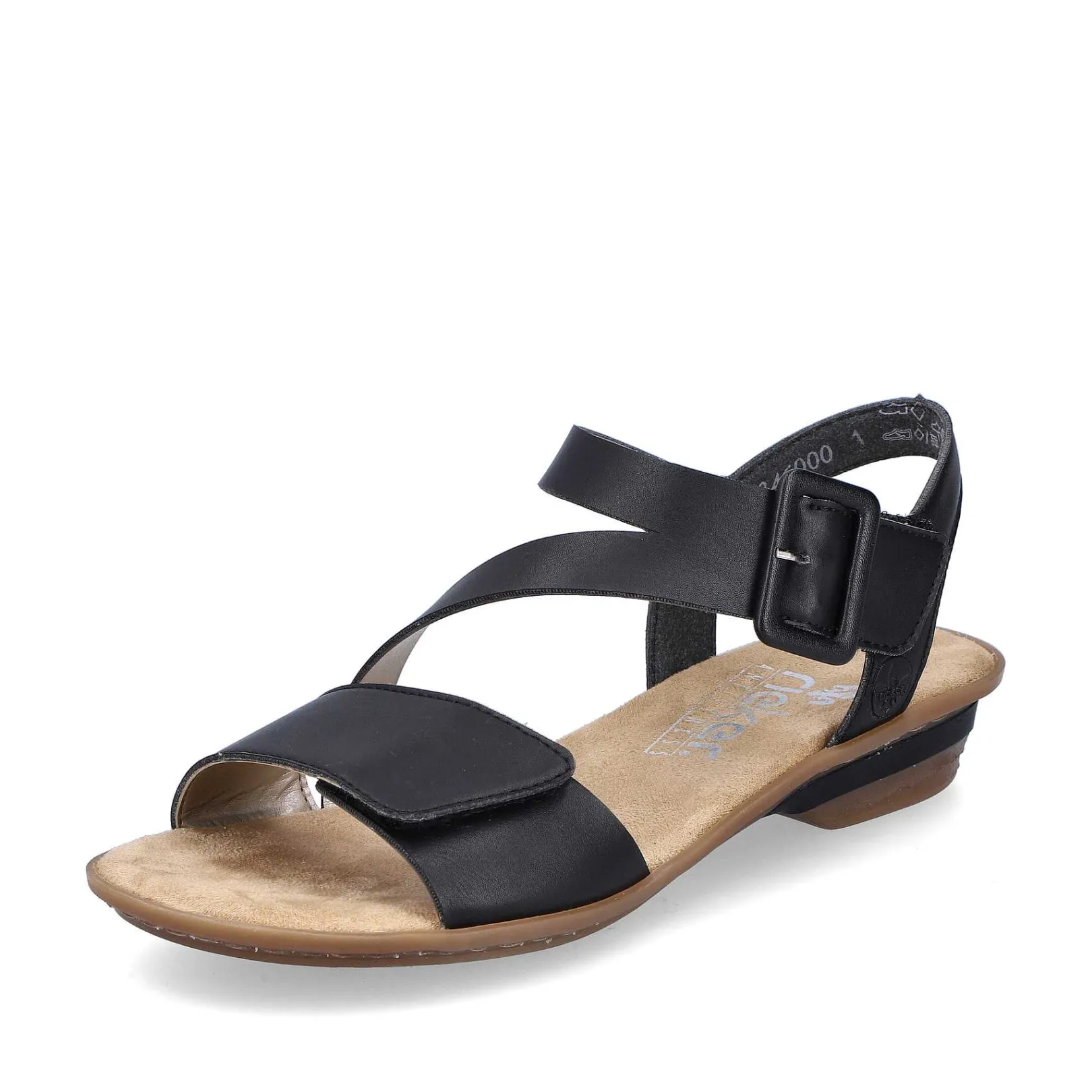 Outlet Women'S Strappy Sandals Night Black Ladies Sandals & Sandals