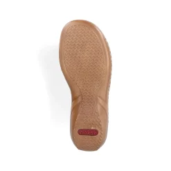 Outlet Women'S Strappy Sandals Caramel Brown Ladies Sandals & Sandals