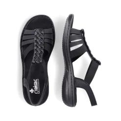 Clearance Women'S Strappy Sandals Asphalt Black Ladies Sandals & Sandals