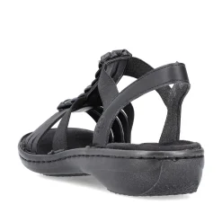 Clearance Women'S Strappy Sandals Asphalt Black Ladies Sandals & Sandals