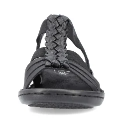 Clearance Women'S Strappy Sandals Asphalt Black Ladies Sandals & Sandals