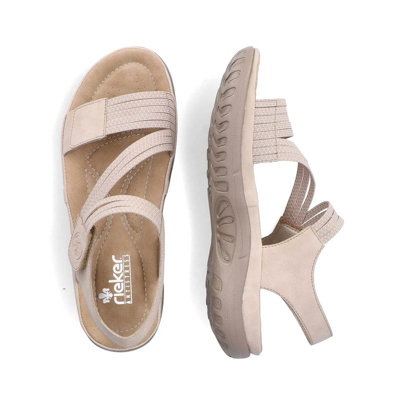 Outlet Women'S Strappy Sandals Light Beige Ladies Sandals & Sandals