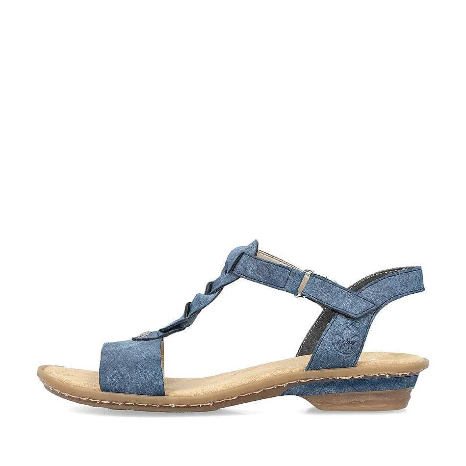 New Women'S Strappy Sandals Pacific Blue Ladies Heeled Shoes