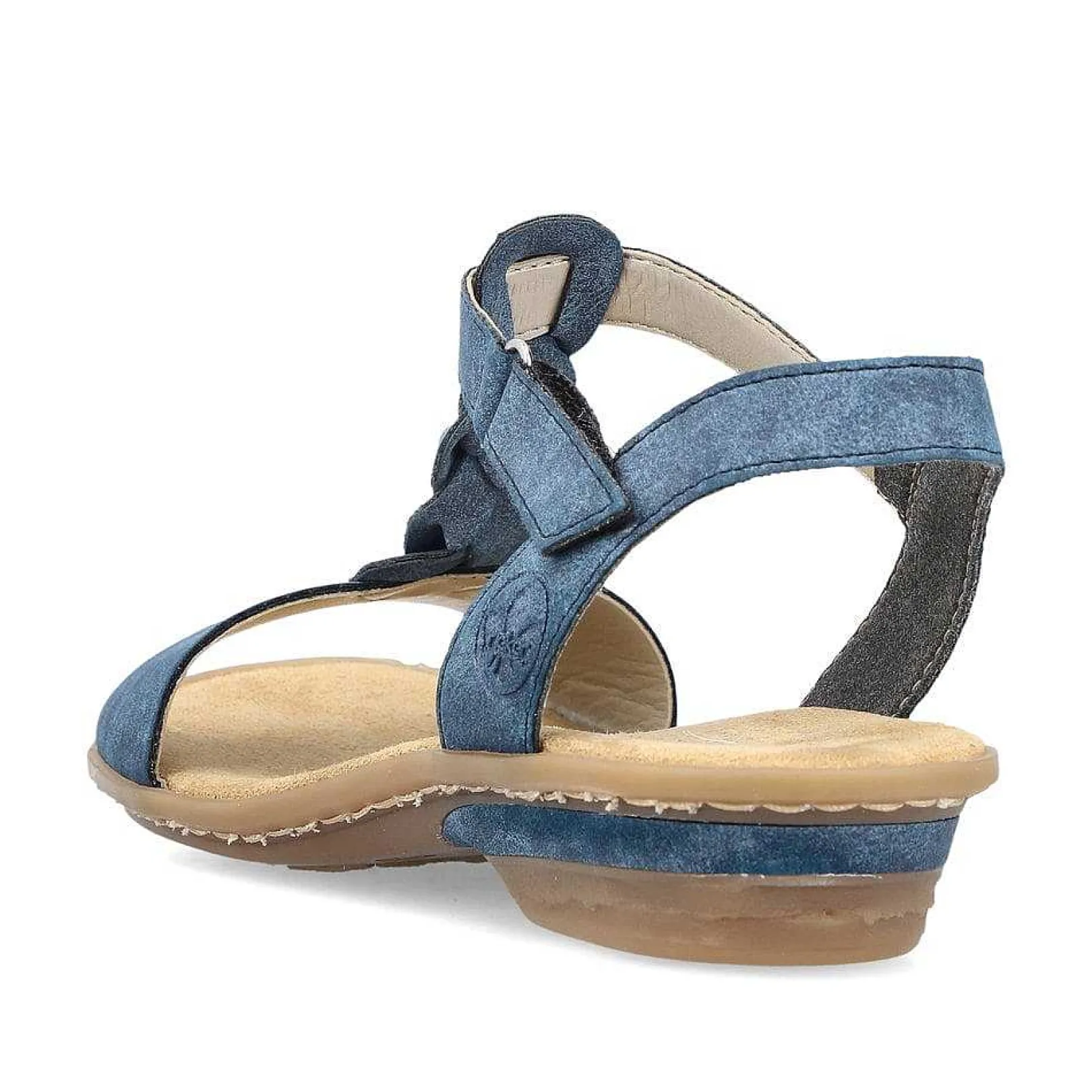 New Women'S Strappy Sandals Pacific Blue Ladies Heeled Shoes