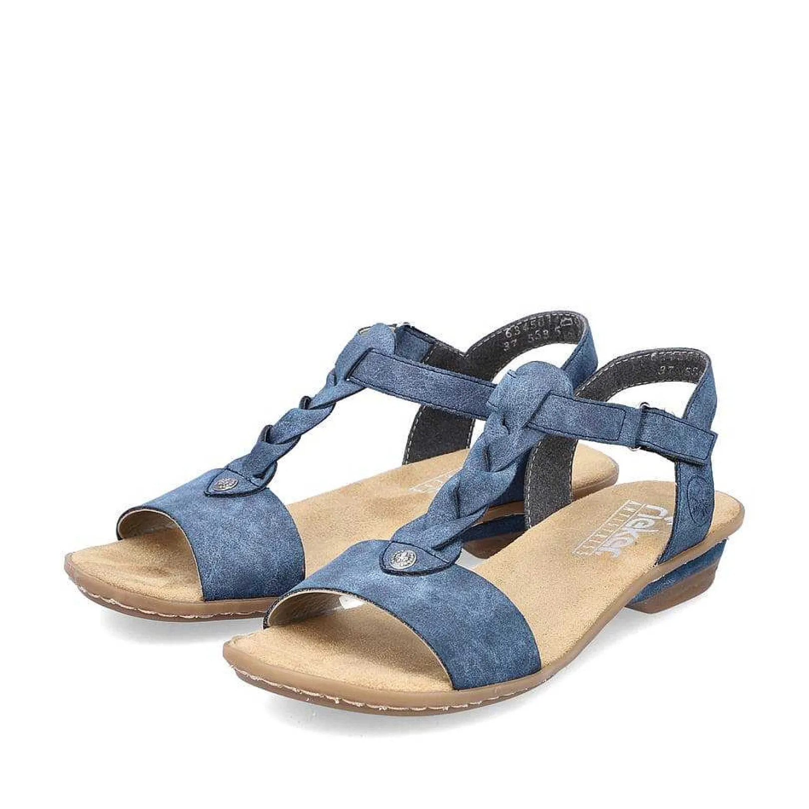 New Women'S Strappy Sandals Pacific Blue Ladies Heeled Shoes