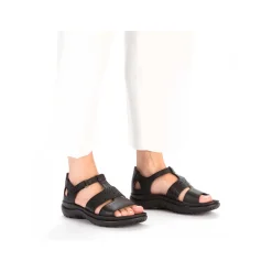 Best Women'S Strappy Sandals Glossy Black Ladies Sandals & Sandals