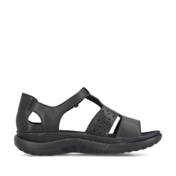 Best Women'S Strappy Sandals Glossy Black Ladies Sandals & Sandals