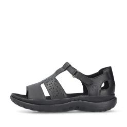 Best Women'S Strappy Sandals Glossy Black Ladies Sandals & Sandals