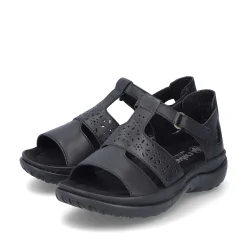 Best Women'S Strappy Sandals Glossy Black Ladies Sandals & Sandals