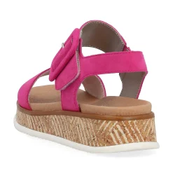 Hot Women'S Strappy Sandals Magenta Ladies Colorful Styles