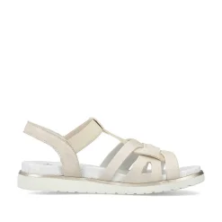 Clearance Women'S Strappy Sandals Pearl White Ladies Sandals & Sandals