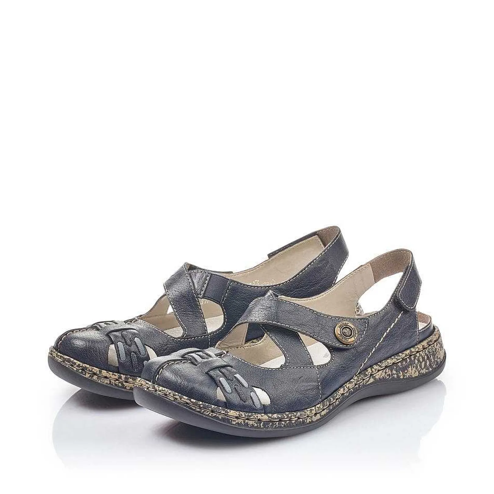 New Women'S Strappy Sandals Navy Blue Ladies Sandals & Sandals