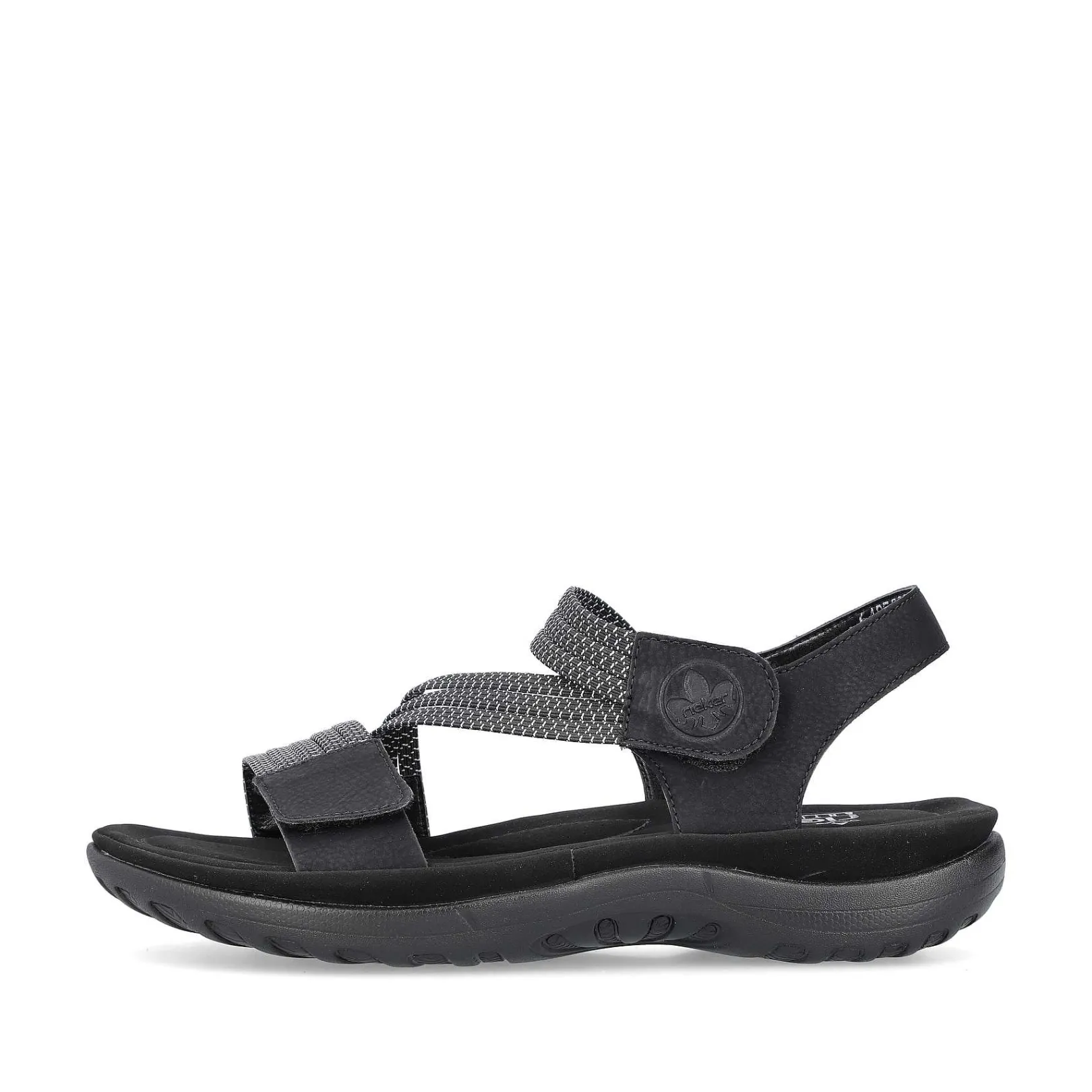 New Women'S Strappy Sandals Asphalt Black Ladies Vegan